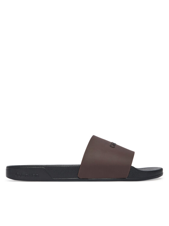 Calvin Klein Şlapi Calvin Klein Ess Slide Monobrand Cv HM0HM02107 Maro