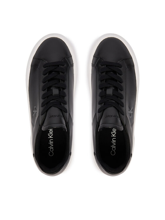 Calvin Klein Sneakers Calvin Klein Flatform Lace Up Lth YW0YW01928 Negru