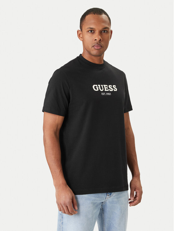 Guess Guess Póló M6GI16 K3032 Fekete Regular Fit