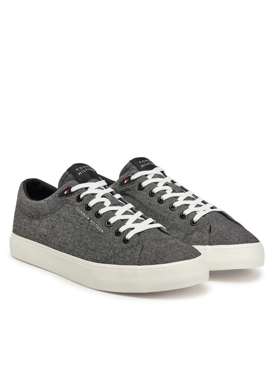 Tommy Hilfiger Гуменки Tommy Hilfiger Th Hi Vulc Low Core Chambray FM0FM05389 Сив