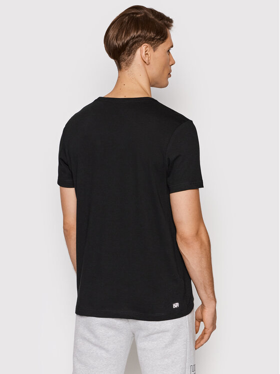 Lacoste Lacoste Футболка TH2042 Чорний Regular Fit