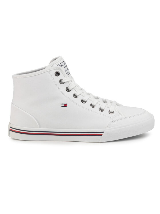 Tommy Hilfiger Αθλητικά Tommy Hilfiger Core Corporate High Textile Snk FM0FM02825 Λευκό