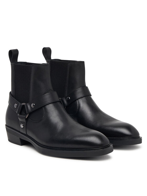 KARL LAGERFELD Kotníková obuv s elastickým prvkem KARL LAGERFELD KL12646A Černá