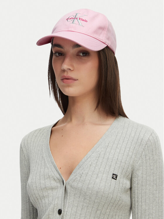 Calvin Klein Šiltovka Calvin Klein Monologo Embroidery Baseball Hat LV04K5026G Ružová