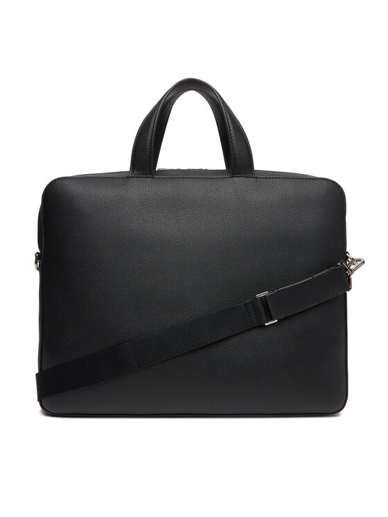 Calvin Klein Geantă pentru laptop Calvin Klein Micro Pebble Slim Briefcase 36 LV04D3012G Negru