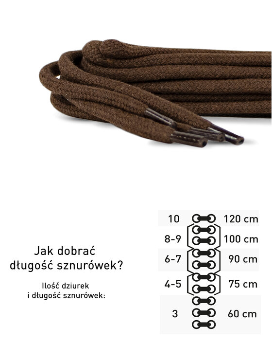 Coccine Шнурівки для взуття Coccine SZNUROWADŁA 75 cm F3 BAWEŁNIANE v.AZ Коричневий
