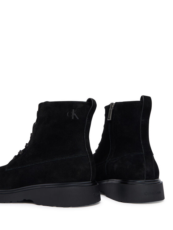 Calvin Klein Ghete Calvin Klein Combat Ess Lace Up Zip Boot Su YM0YM01371 Negru