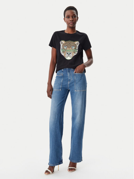 LOLA CASADEMUNT LOLA CASADEMUNT Marškinėliai MS2515004 Juoda Relaxed Fit