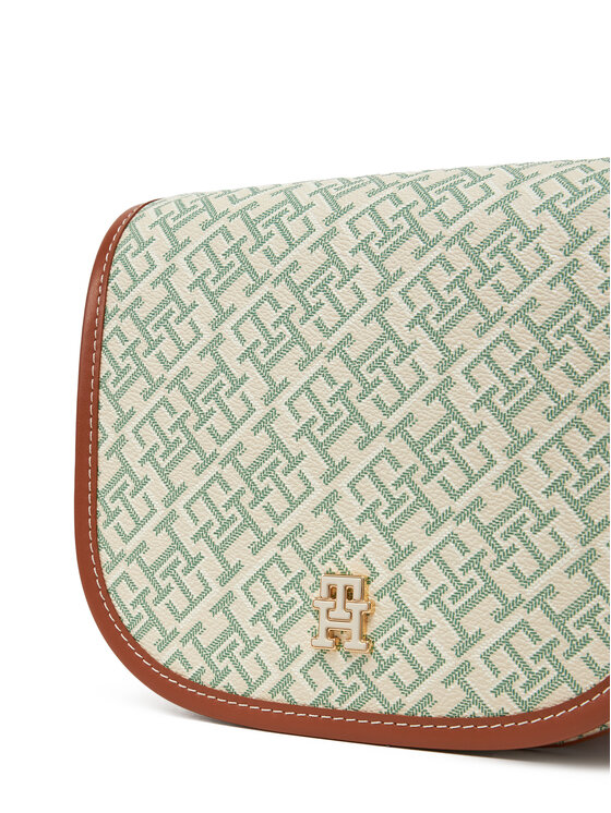 Tommy Hilfiger Kabelka Tommy Hilfiger Th Monoplay Leather Saddle Bag AW0AW17414 Zelená