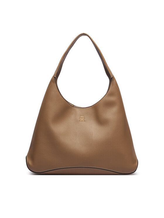 Tommy Hilfiger Geantă Tommy Hilfiger Th Everyday Hobo AW0AW19187 Bej