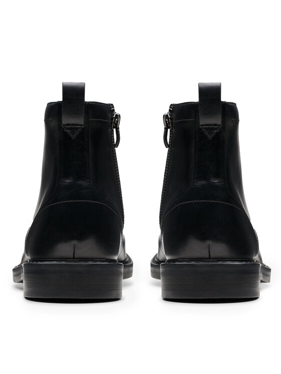 Clarks Zābaki Clarks Aldwin Cap 26179732 Melns