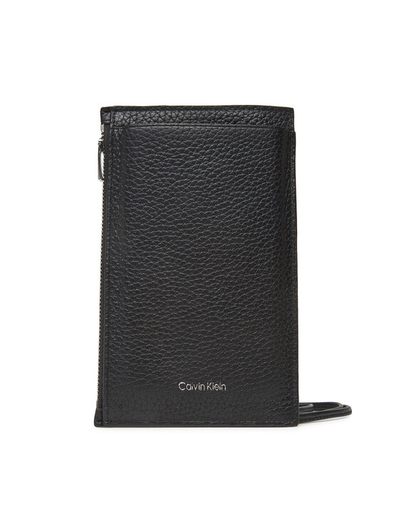 Calvin Klein Taška na telefon Calvin Klein Foil Emboss Phone Crossbody LV04D1037G Černá