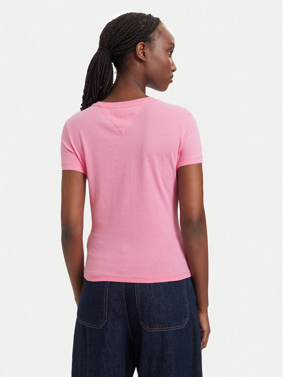 Tommy Jeans Tommy Jeans Camiseta DW0DW20459 Rosa claro Slim Fit