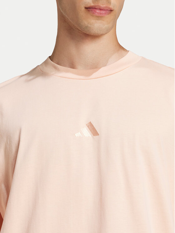 adidas adidas Футболка Zwide Graphic JD5828 Кораловий Loose Fit
