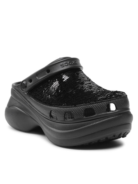 Crocs Шльопанці Crocs Classic Bae Sequin Clogw 207317 Чорний