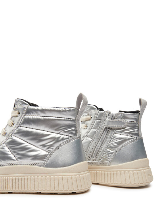 Geox Sneakersy Geox J Laquinny Girl J46M3C 0LVNF C1007 S Srebrny