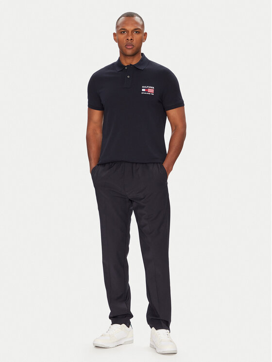 Tommy Hilfiger Tommy Hilfiger Polo Flag MW0MW39836 Σκούρο μπλε Regular Fit