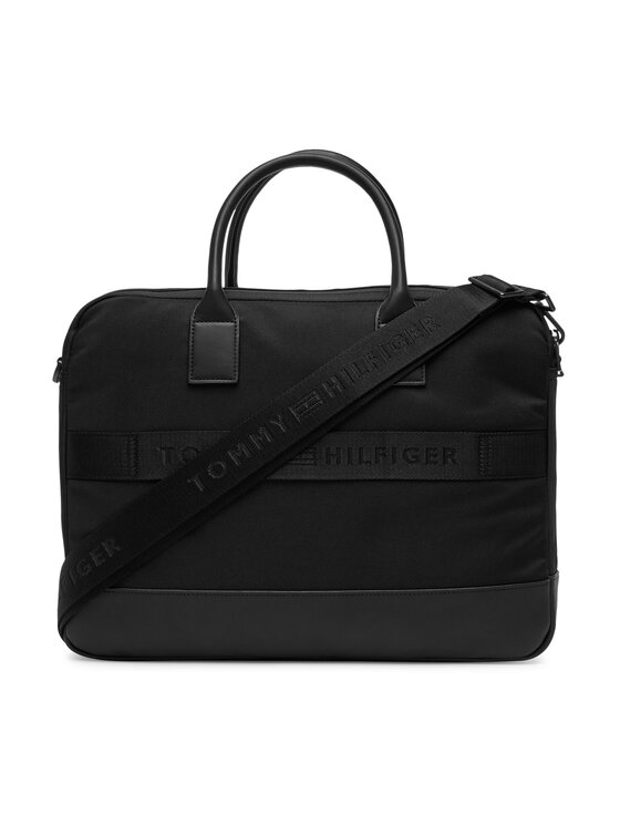 Tommy Hilfiger Τσάντα για laptop Tommy Hilfiger Th Nylon Travel Computer Bag AM0AM13470 Μαύρο