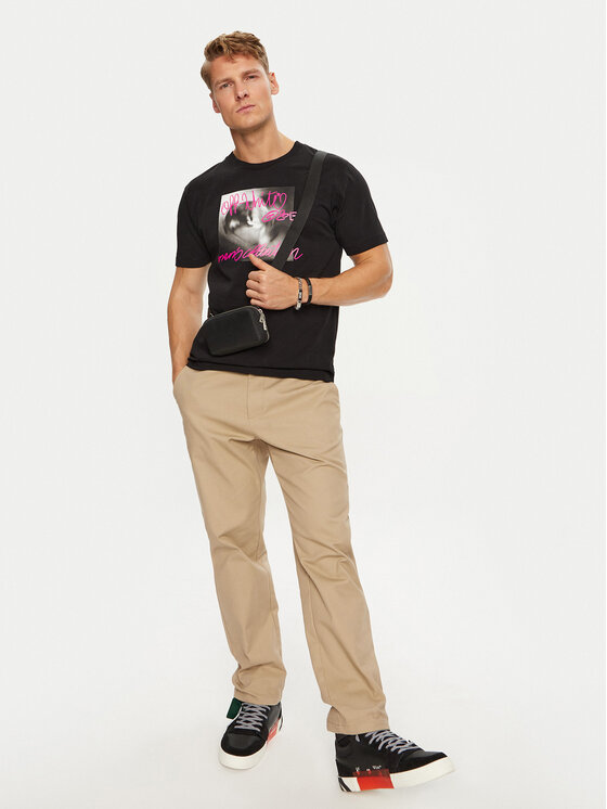 Off-White Off-White Футболка OMAA027F22JER0141068 Чорний Regular Fit