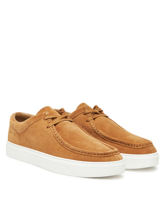 Calvin Klein Īsi apavi Calvin Klein Hybrid Apron Laceup Su HM0HM01967 Brūns