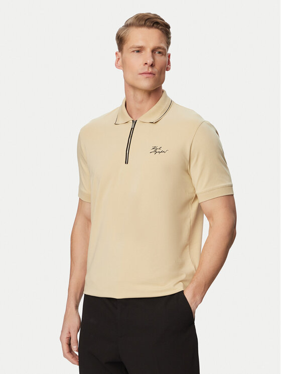 KARL LAGERFELD KARL LAGERFELD Polo 745021 562221 Beis Regular Fit