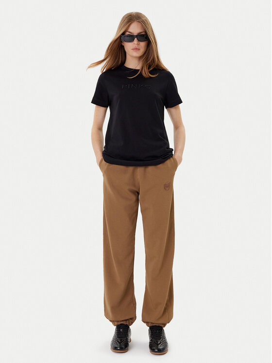 PINKO PINKO Футболка Start 101752 A2RD Чорний Regular Fit