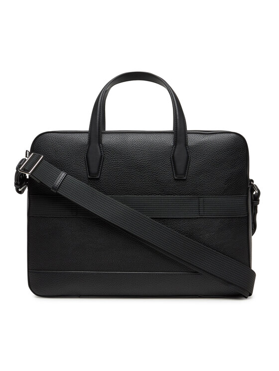 Tommy Hilfiger Torba za laptop Tommy Hilfiger Th Central Slim Computer Bag AM0AM13484 Crna