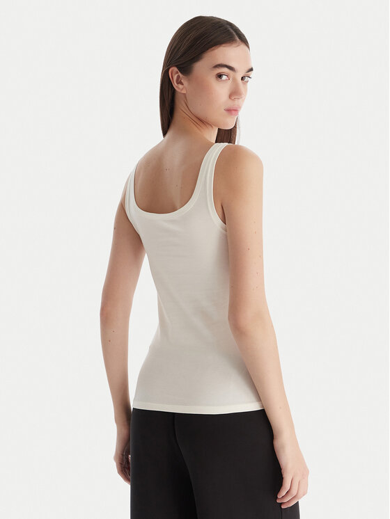 Hunkemöller Hunkemöller Top Singlet 302723 Blanco Slim Fit