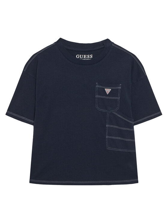 Guess Guess Camiseta L6RI07 K8HM4 Azul marino Regular Fit