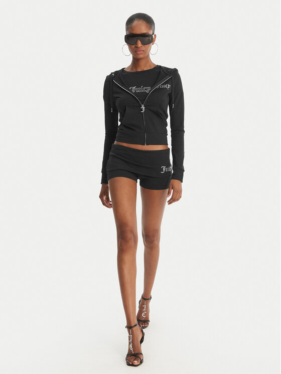 Juicy Couture Juicy Couture Αθλητικό σορτς Roll Down JCWHS126307 Μαύρο Slim Fit