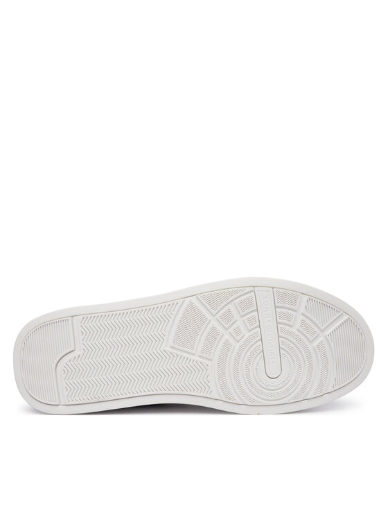 Tommy Hilfiger Sneakersy Tommy Hilfiger Th Court Core Lth Mix Collar FM0FM05970 Czarny
