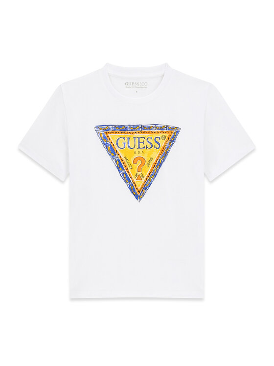 Guess Guess Футболка L6GI00 K8HM4 Білий Regular Fit