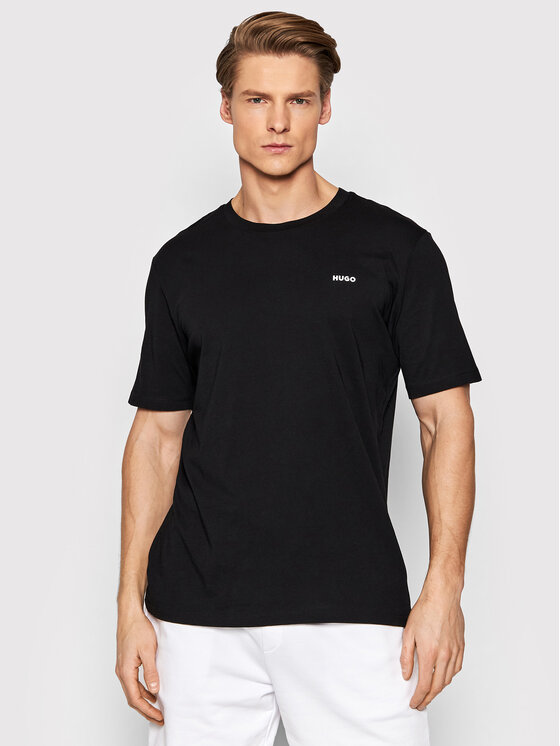 HUGO Hugo Футболка Dero222 50466158 Чорний Regular Fit
