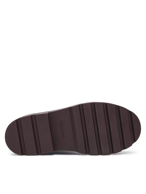 Calvin Klein Gumijas zābaki Calvin Klein Rainboot Rubber HW0HW03179 Tumši brūna