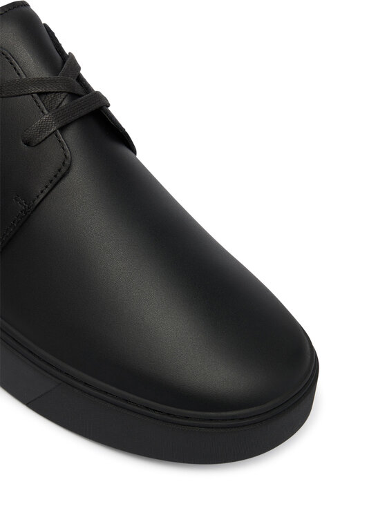 Calvin Klein Sneakersy Calvin Klein Hybrid Clean Cup Derby Lth HM0HM02011 Czarny