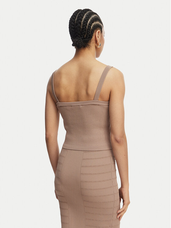 Guess Guess Топ W5YR10 Z0130 Коричневий Regular Fit