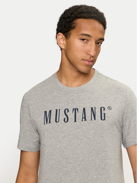 Mustang Mustang T-shirt Austin 1014695 Grigio Regular Fit