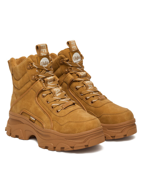 Buffalo Šnurovacia obuv Buffalo Venom Mid 1622620 Hnedá