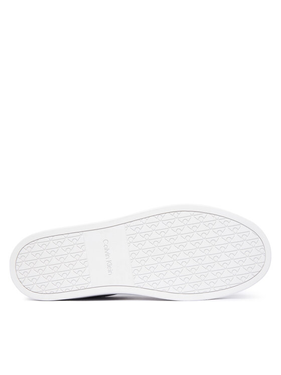 Calvin Klein Laisvalaikio batai Calvin Klein Classic Cups Laceup Tape Su HM0HM02200 Pilka