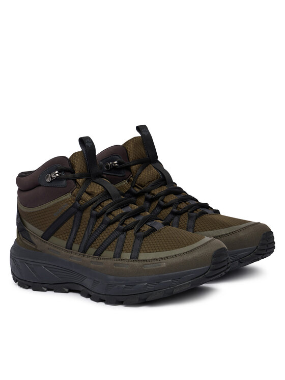 Jack Wolfskin Trekingová obuv Jack Wolfskin Wild Hike Texapore Mid A65576 Kaki