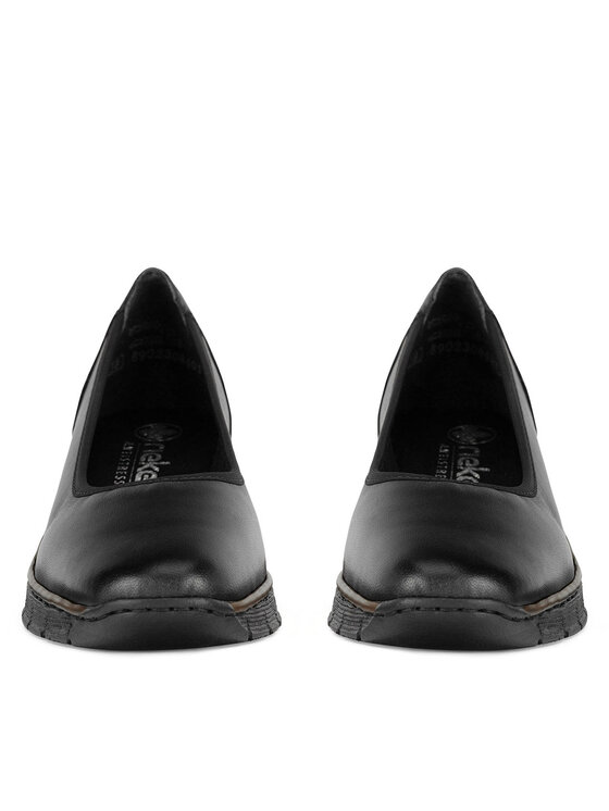 Rieker Балеринки Rieker 53755-00 Черен