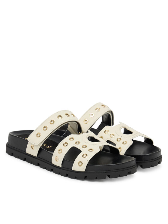 Guess Шльопанці Guess FLPFAS ELE03 Écru