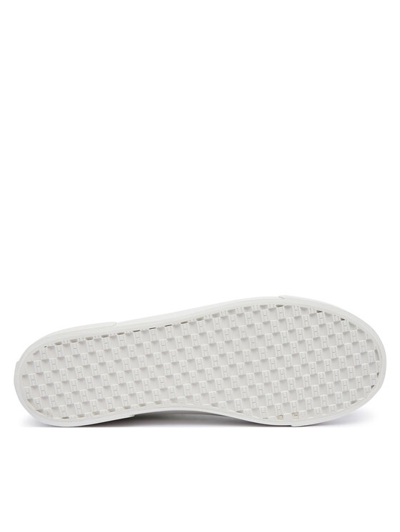 Tommy Hilfiger Superge Tommy Hilfiger Washed Canvas Platform Trainers FW0FW09172 Zelena