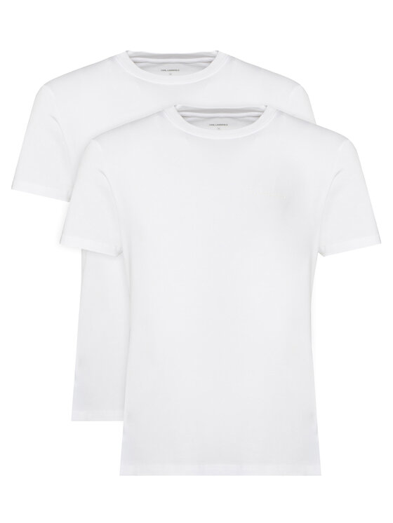 KARL LAGERFELD KARL LAGERFELD Conjunto de camisetas A1M47097 Blanco Slim Fit