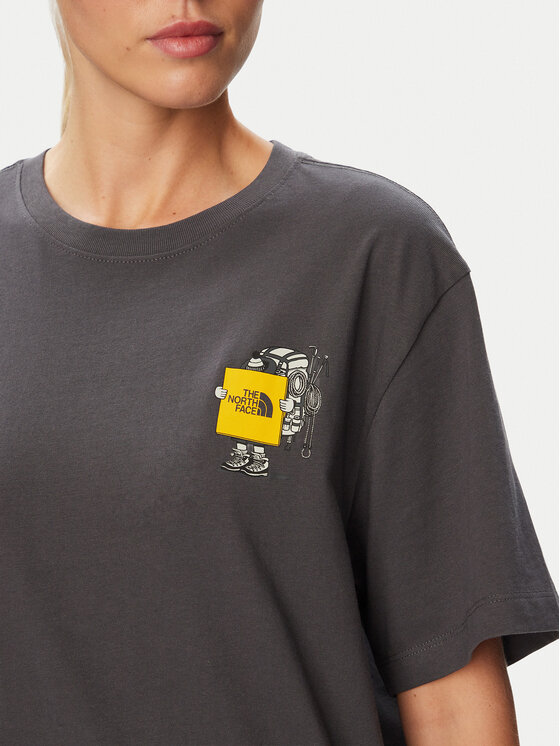 The North Face The North Face Camiseta Gear Up Get Out NF0A8JB4 Gris oscuro Regular Fit