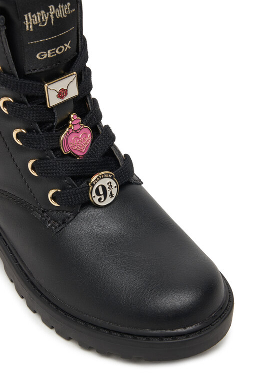 Geox Čižmy Geox J Casey J5620B 000BC C9999 S Čierna