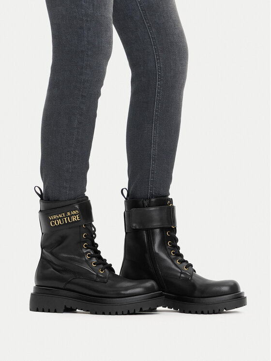 Versace Jeans Couture Šnurovacia obuv Versace Jeans Couture 79VA3S64 Čierna