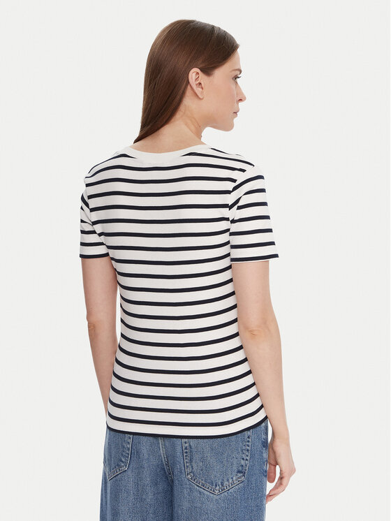 Tommy Hilfiger Tommy Hilfiger Camiseta WW0WW40584 Blanco Regular Fit