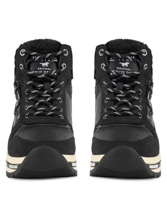 Mustang Šnurovacia obuv Mustang 1364-503 Čierna