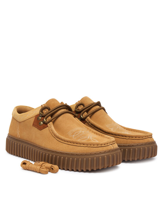 Clarks Туфлі Clarks Torhill Lo 26327293 Світло-коричневий